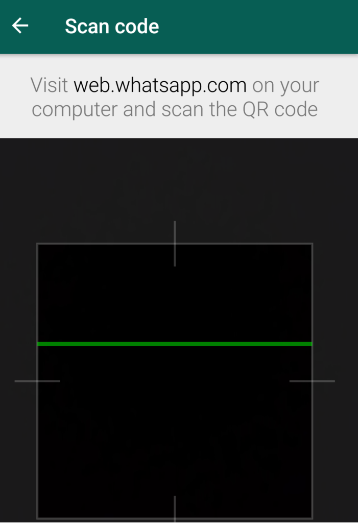 whatsapp web scan mode