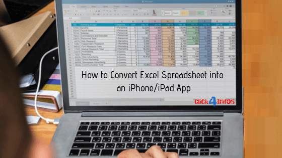 How to Convert Excel Spreadsheet into an iPhoneiPad App