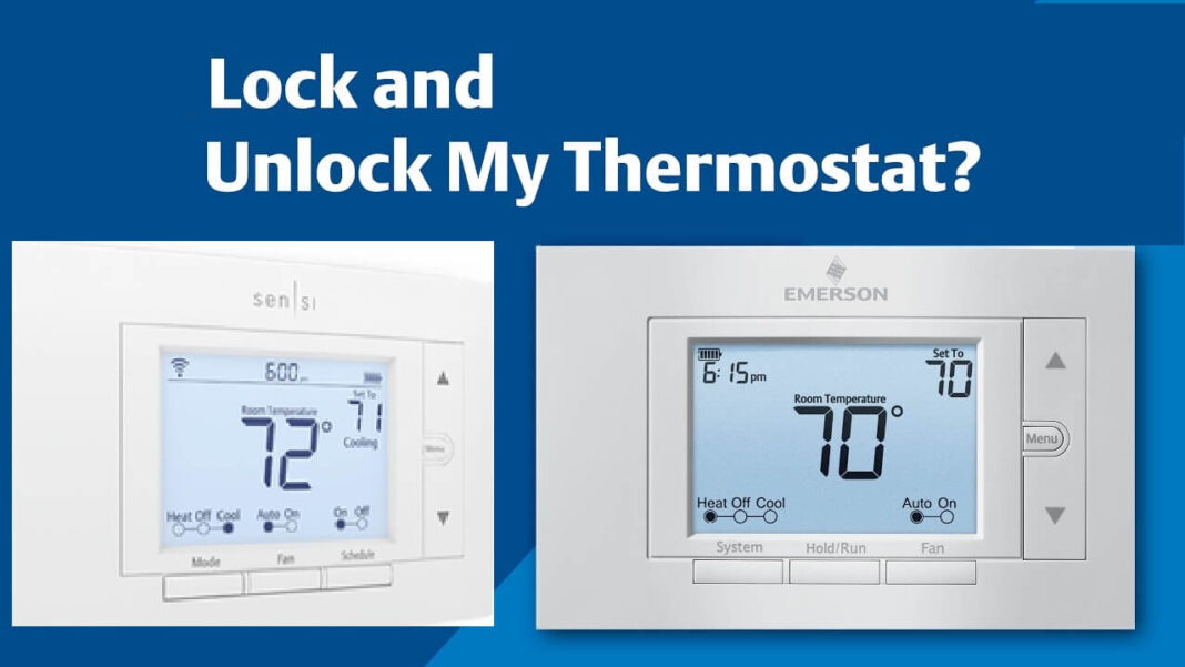 How to Lock/Unlock Emerson Thermostat