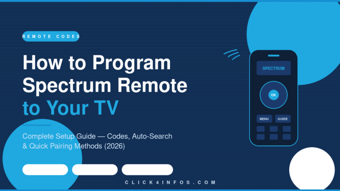 How to program Spectrum remote to TV — step-by-step guide with codes