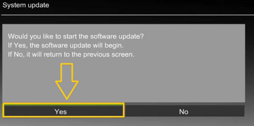 update Panasonic tv firmware